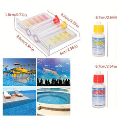 3pcs Pool Chemical Test Kit Chlorine Ph 2 Way Test
