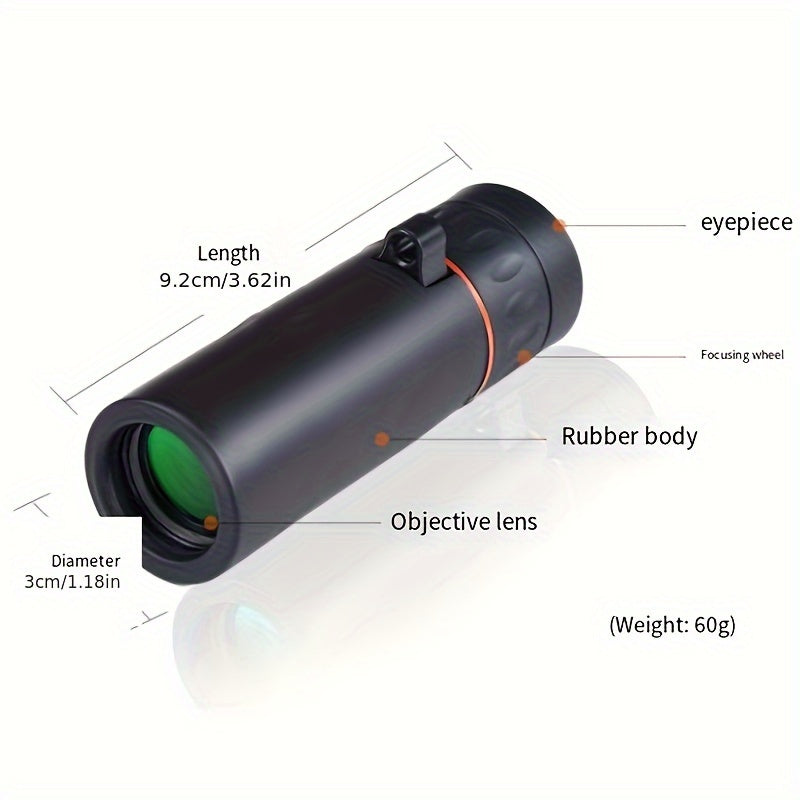 Mini HD Monocular Telescope BAK4 Prism Waterproof Anti-fog Camping Fishing