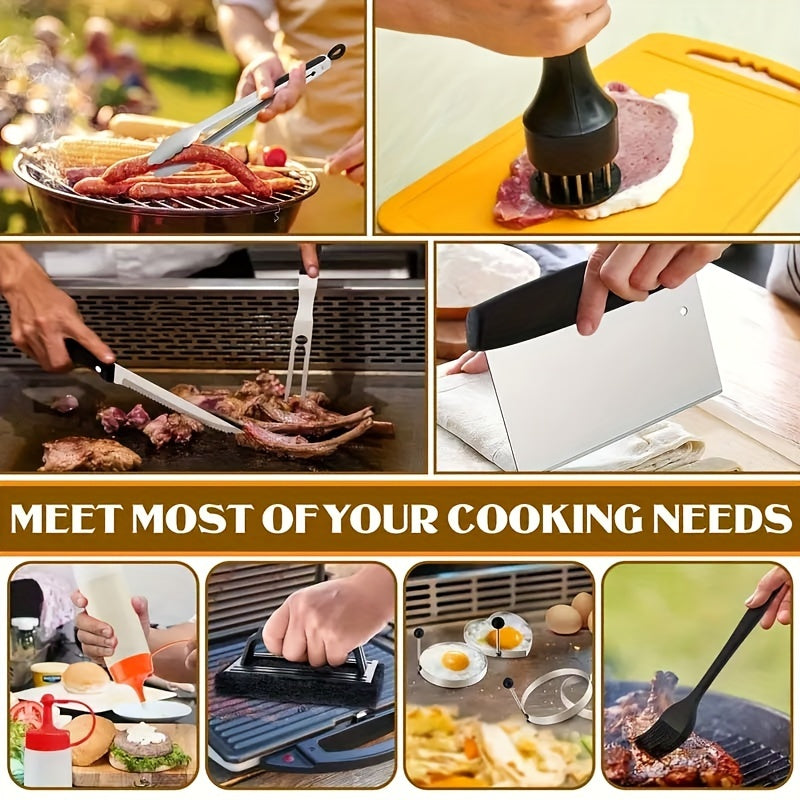1pc Stainless Steel BBQ Tool Set Outdoor Baking Utensils Picnic Supplies