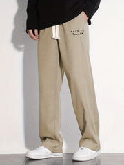 Casual Cotton Loose Fit Drawstring Pants Men's Spring Summer Outdoor
