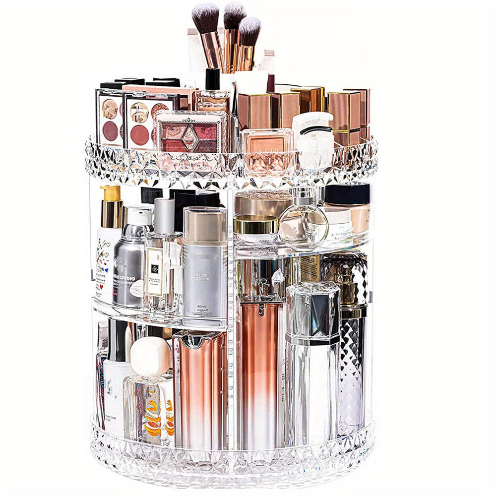 DIY Adjustable Spinning Cosmetic Storage Display Box