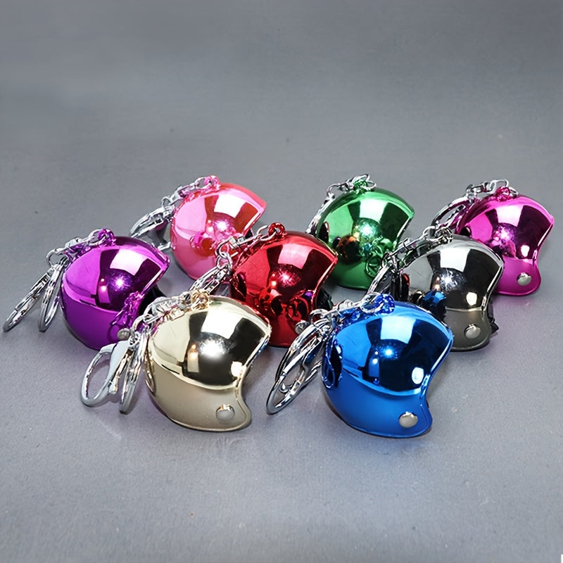 Mini Motorcycle Helmet Keychain Pendant Key Chain Gift For Men Boyfriend