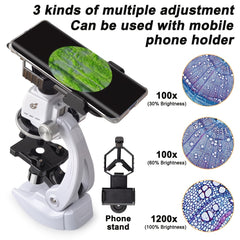1200x Magnifying Microscope Portable Mini Model Children's Toy