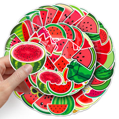 50pcs Watermelon Graffiti Fun Stickers Vinyl Decorative Water Bottles Safety