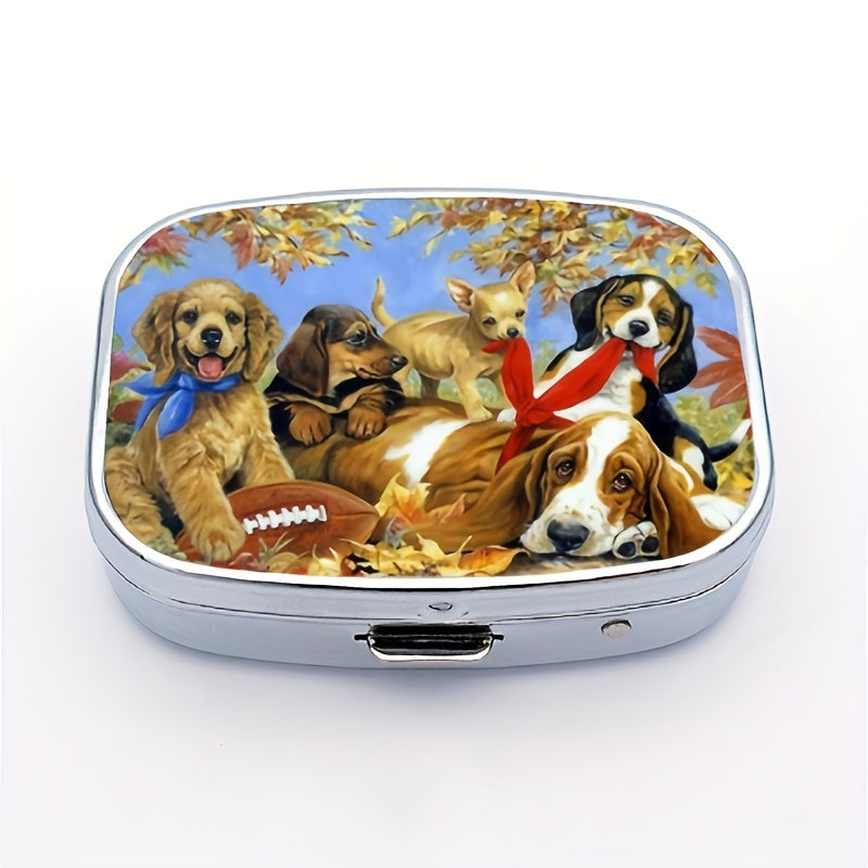 Compact Dog & Rugby Medicine Box Organizer
