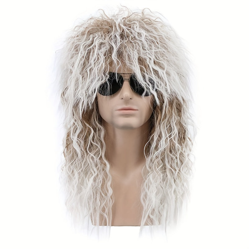 Men's Long Curly Hair Wigs for Dressing Up