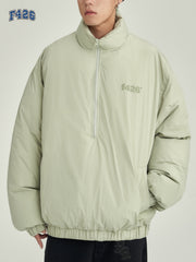 Men's Casual Softshell Jacket Stand Collar Pullover Coat for Fall Winter