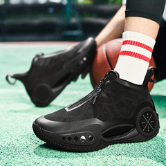 Men's Zipper Basketball Shoes Non Slip Sneakers