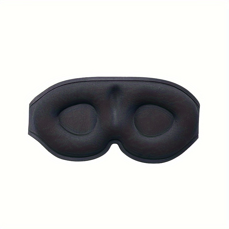 Soft Blackout Sleeping Eye Mask 3D Contoured Blindfold Adjustable Strap