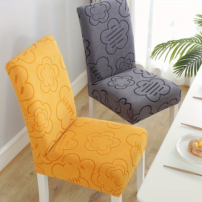 Jacquard Chair Cover Seat Protector for Restaurant Kids - Removable Washable