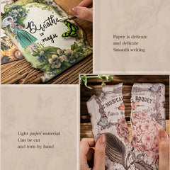 30pcs Lost Garden Series DIY Flower & Bird Material Pack