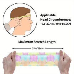 Rainbow Colorful Headband for Sport & Casual Outfits