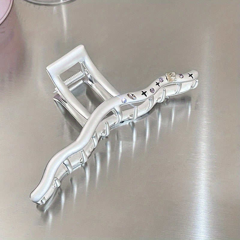 Zirconium Metal Matte Hair Claw Twist Shape Hair Claw Hair Accessories