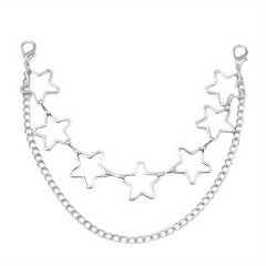 Butterfly Double Chain Street Shot Pants Bag Chain