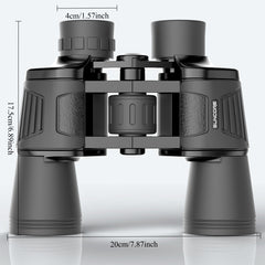 High Magnification HD Binoculars 10x50 w/ Large Eyepiece & Ergonomic Case