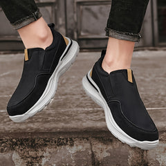 Men's Platform Loafers Comfort Slip On Casual Shoes