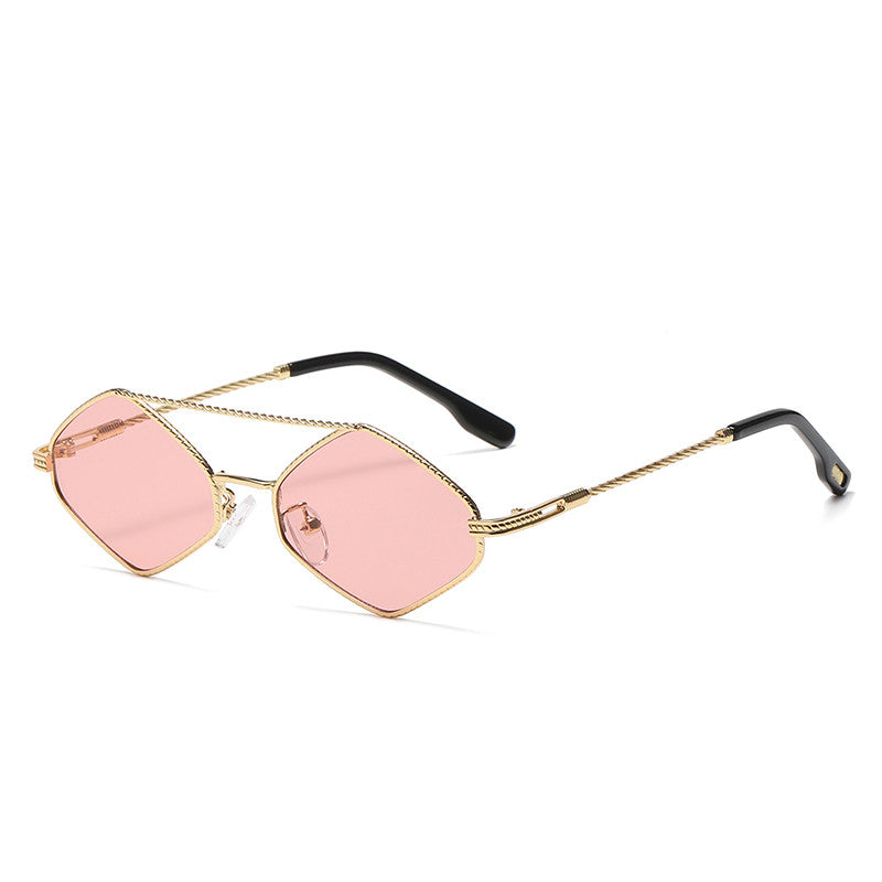 Polygonal Colorful Sunglasses UV400 Protection