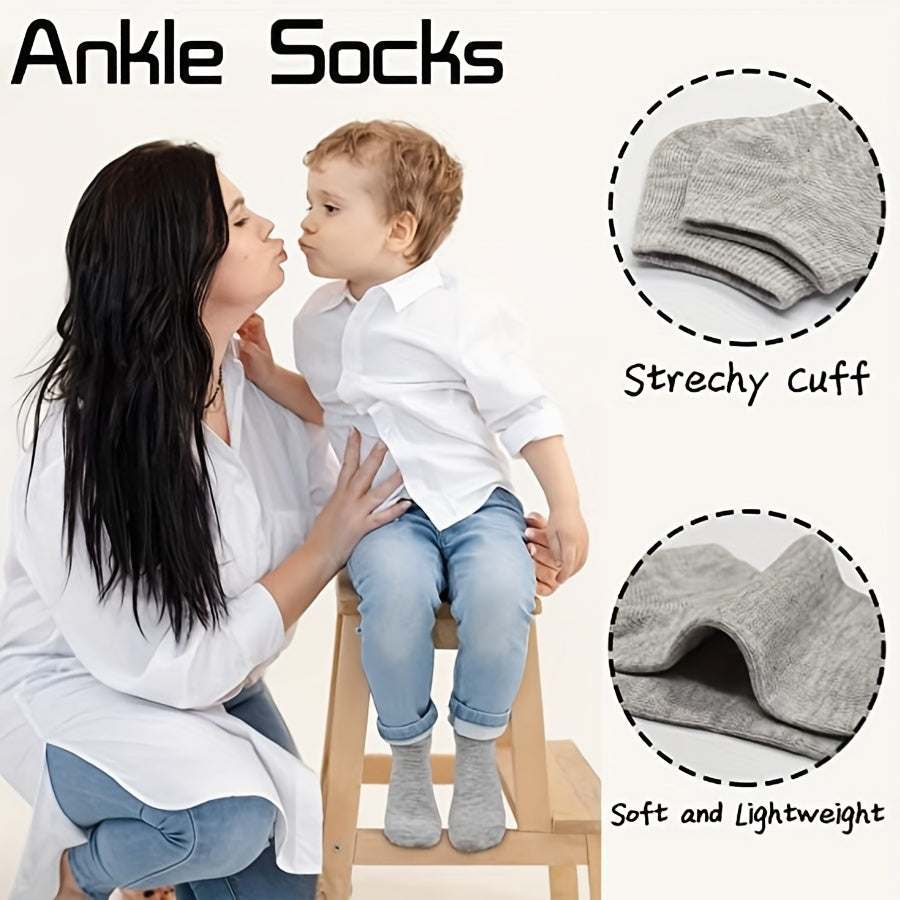 20 Pairs Boys Kids Casual Socks Low Cut Ankle Boat Socks