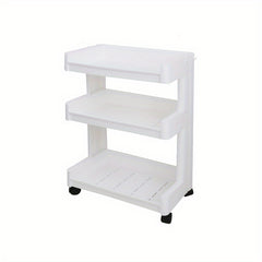 Plastic Storage Rack with Wheels for Snacks Toys and Sundries