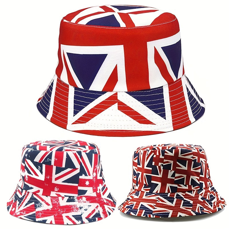 Print Reversible Bucket Hat Summer Sunscreen Fisherman Cap