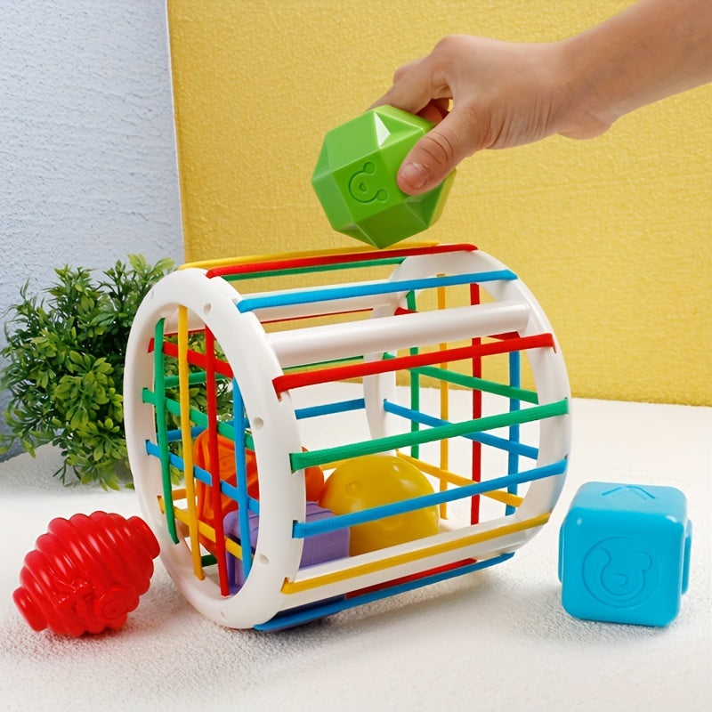 Shape Sorter Cube Toy for Kids - Motor Skills Training
