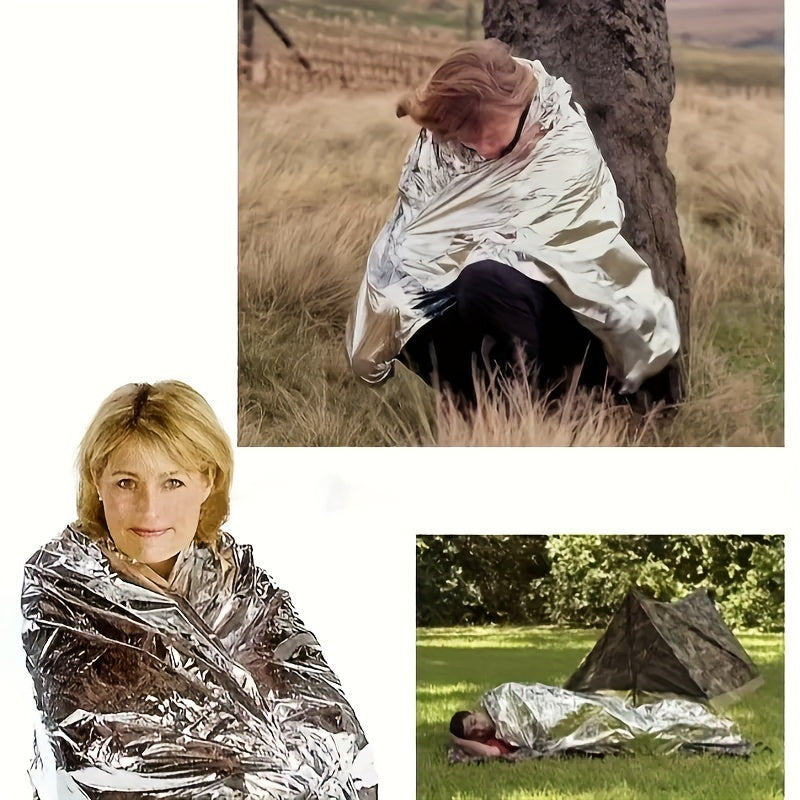 5pcs Emergency Warm Waterproof Blanket - Outdoor First Aid Thermal Blanket