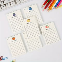 Fruit To Do List Planner - 50 Sheets - Students School Office Supplies