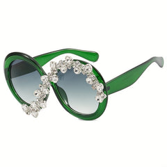 Oversized Round Sunglasses Women Casual Jelly Glasses UV400
