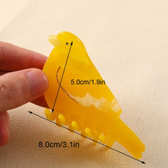 Acrylic Bird Shape Hair Claw Non slip Shark Claw Hair Accessories