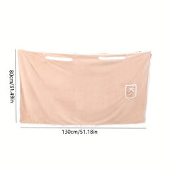 Soft Velvet Shower Skirt with Bow - Bathroom Decor & Comfortable Bath Towel