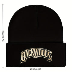 Hip Hop Letter Embroidery Beanie Unisex Solid Couple Skull Cap