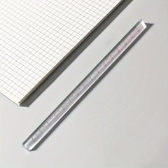 Three Prism Ruler Student Drawing Measuring Ruler Exam Office