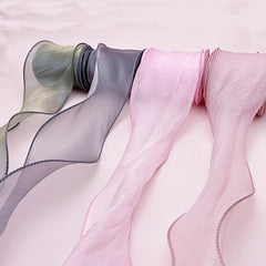 Wavy Fishtail Yarn Ribbon for DIY Bow Accessories Gift Flower Packaging