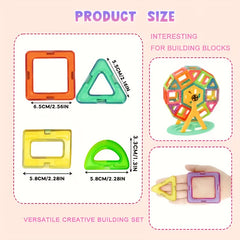 Multicolor Magnetic Building Blocks Set