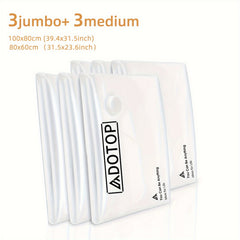 6pcs Quilts Storage Bags Dustproof Space Saver Organizer