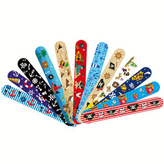 Pirate Slap Bracelets 24 Pack - Fun Party Favors for Boys & Girls