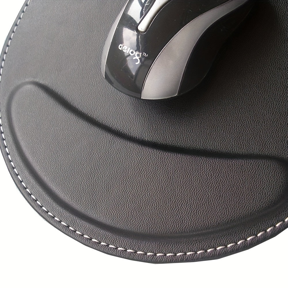 PU Leather Mouse Pad Non Slip Mouse Wrist Pad