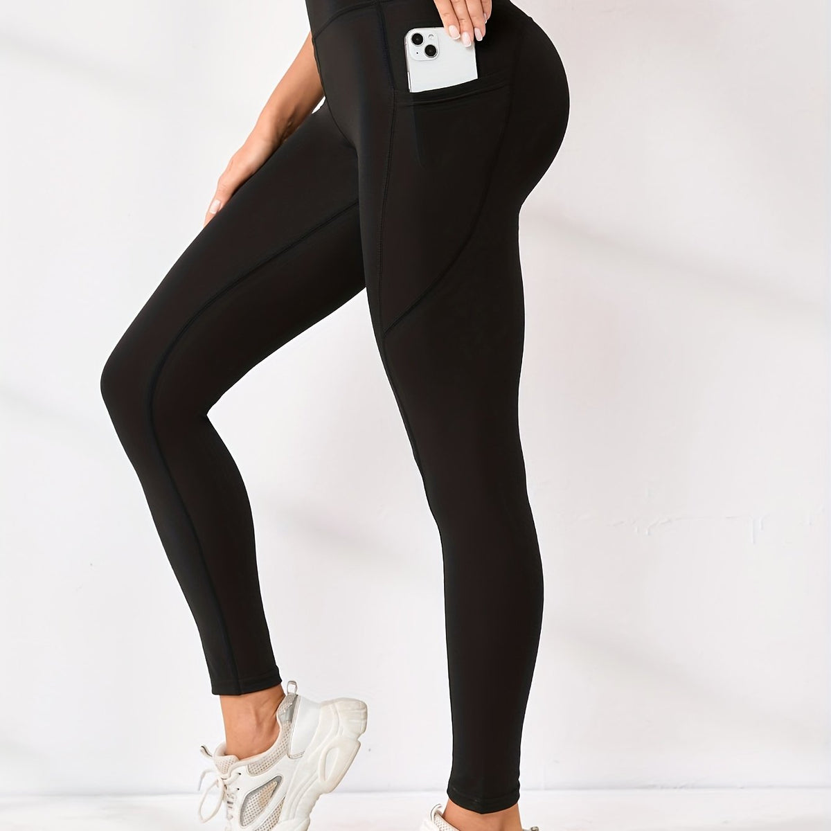 High Waisted Slimming Yoga Pants for Women Stretchy Solid Fitness Leggings