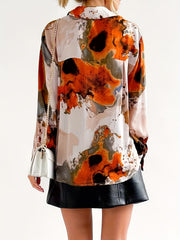  Tie Dye Long Sleeve Button Up Shirt
