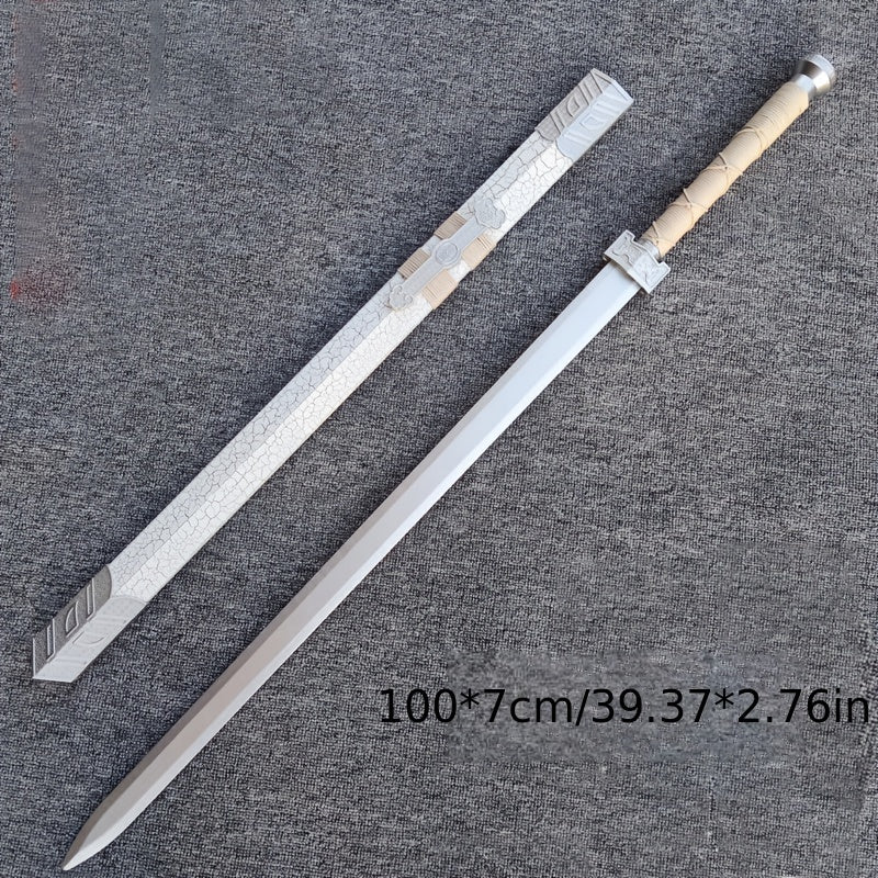 Wooden Samurai Sword With Sheath Halloween Decorative Props