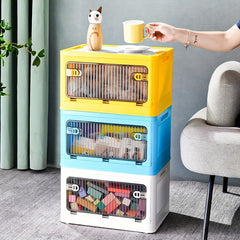 Creative Toy Storage Box with Drawing Board, Large Capacity Storage Bin