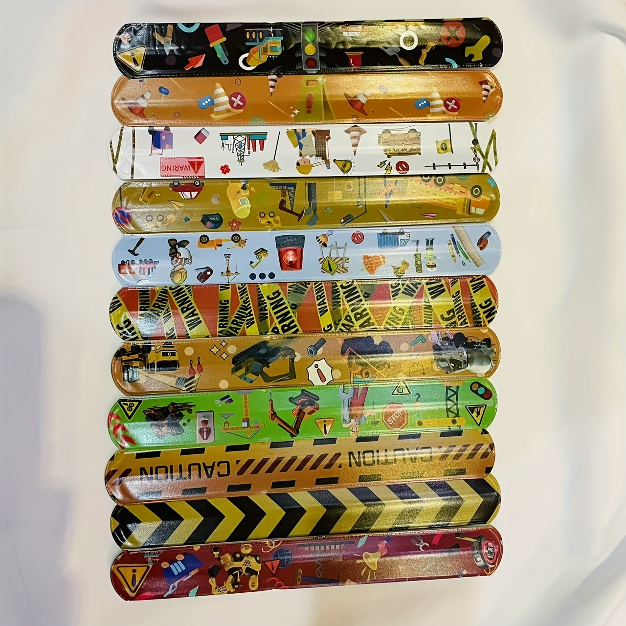 24pcs Engineering Bracelet Snap Bracelet Bands Party Favors Racing Theme