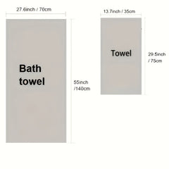 Soft Striped Hand Towel Quick Drying Absorbent Towel