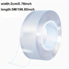 Transparent Nano Tape Reusable Washable Double Sided Adhesive