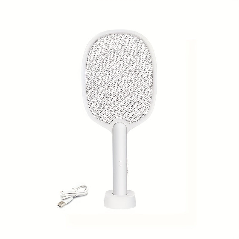 Standable Mosquito Swatter with Base for Indoor and Outdoor Use
