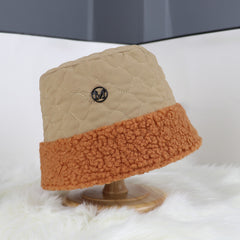Women Fur Bucket Hat Short Brim Fisherman's Hat