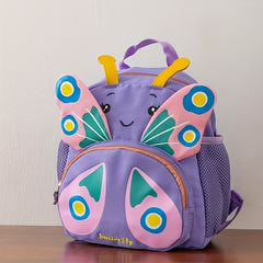 Kids Butterfly Backpack With Traction Strap - Cartoon Design