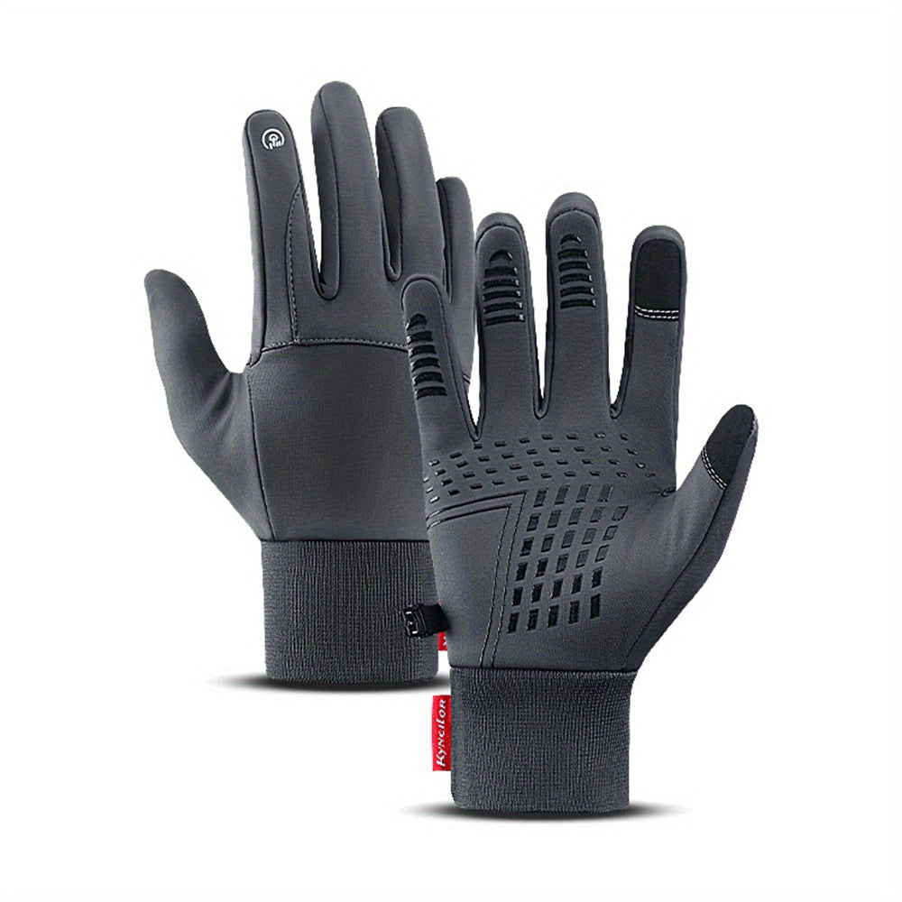Winter Waterproof Thermal Touch Gloves Men Women Outdoor Sports