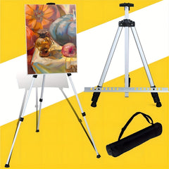 Aluminum Tripod Easel Stand Adjustable Height 21-65 in with Carry Bag