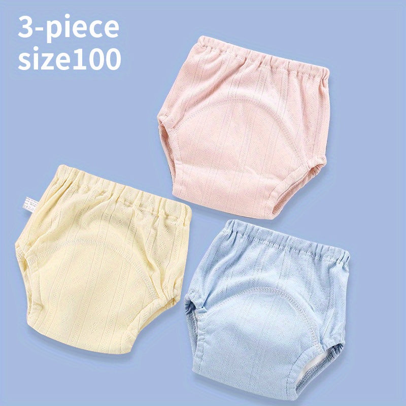 3pcs Newborn Training Pants Baby Shorts Washable Underwear